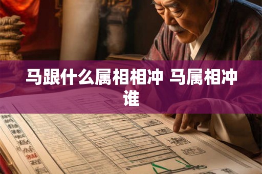 马跟什么属相相冲 马属相冲谁