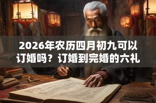 2026年农历四月初九可以订婚吗？订婚到完婚的六礼流程