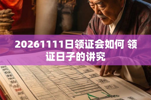 20261111日领证会如何 领证日子的讲究