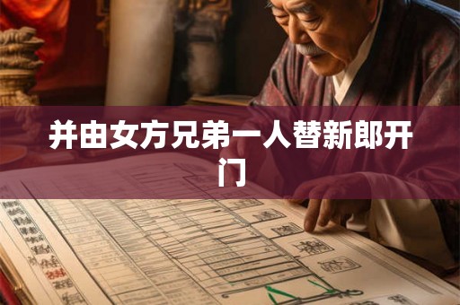 并由女方兄弟一人替新郎开门
