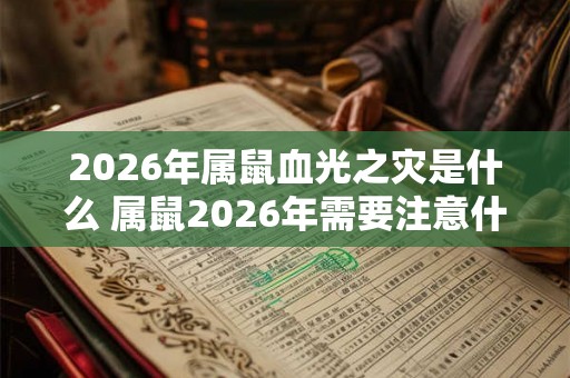 2026年属鼠血光之灾是什么 属鼠2026年需要注意什么 2026年属鼠血光之灾是什么 属鼠2026年需要注意什么