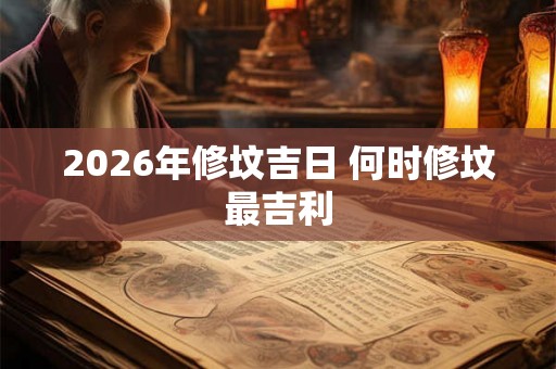 2026年修坟吉日 何时修坟最吉利