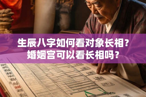 生辰八字如何看对象长相？婚姻宫可以看长相吗？