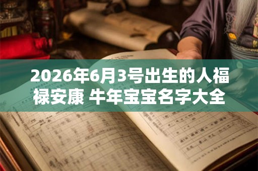 2026年6月3号出生的人福禄安康 牛年宝宝名字大全 2026年6月3号出生的人福禄安康 牛年宝宝名字大全