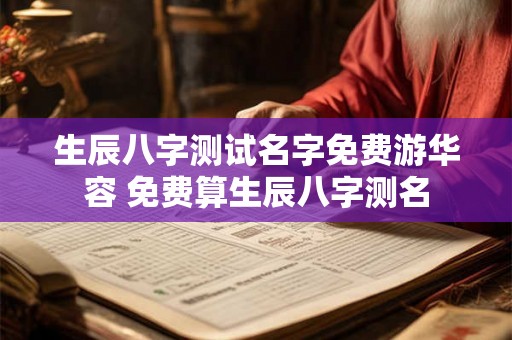 生辰八字测试名字免费游华容 免费算生辰八字测名