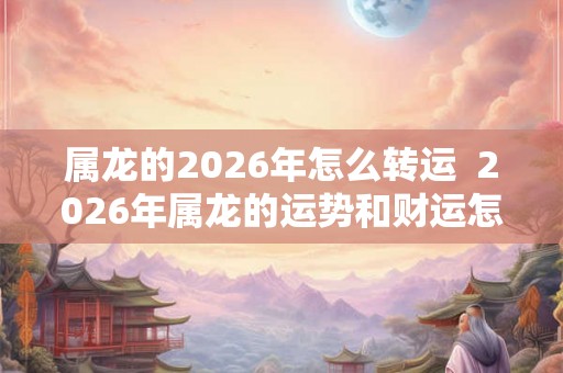 属龙的2026年怎么转运  2026年属龙的运势和财运怎么样