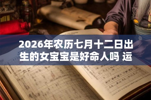 2026年农历七月十二日出生的女宝宝是好命人吗 运势好吗