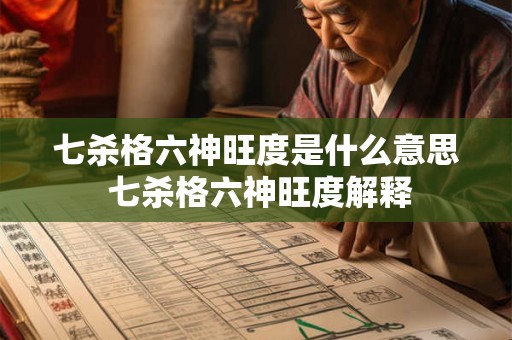 七杀格六神旺度是什么意思 七杀格六神旺度解释