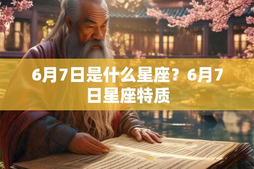 6月7日是什么星座？6月7日星座特质