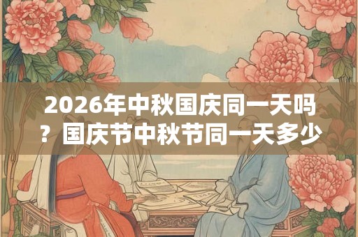 2026年中秋国庆同一天吗？国庆节中秋节同一天多少年一次？