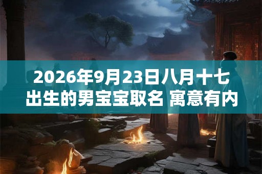 2026年9月23日八月十七出生的男宝宝取名 寓意有内涵 2026年9月23日八月十七出生的男宝宝取名 寓意有内涵