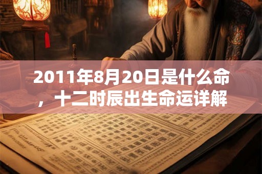 2011年8月20日是什么命,十二时辰出生命运详解 2011年8月20日是什么命,十二时辰出生命运详解