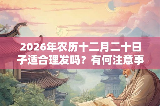 2026年农历十二月二十日子适合理发吗？有何注意事项？