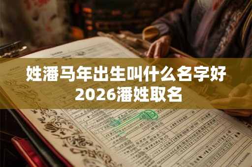 姓潘马年出生叫什么名字好 2026潘姓取名