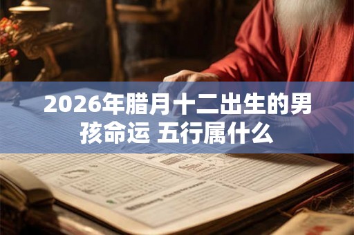 2026年腊月十二出生的男孩命运 五行属什么