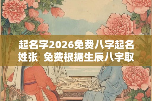 起名字2026免费八字起名姓张 免费根据生辰八字取名 起名字2026免费八字起名姓张 免费根据生辰八字取名