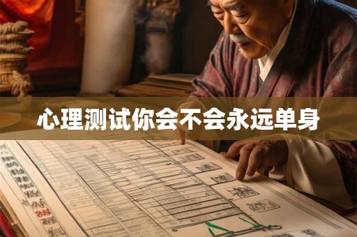 心理测试你会不会永远单身