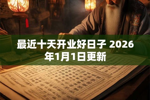 最近十天开业好日子 2026年1月1日更新