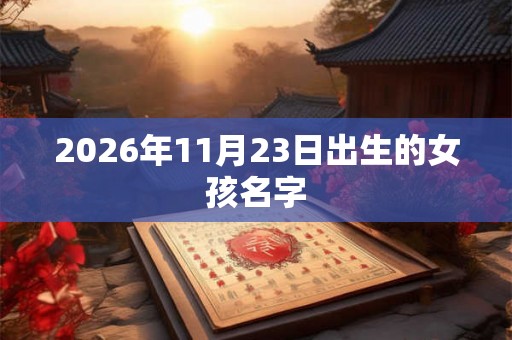2026年11月23日出生的女孩名字