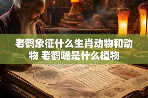 老鹤象征什么生肖动物和动物 老鹤嘴是什么植物