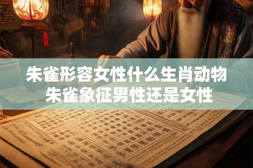 朱雀形容女性什么生肖动物 朱雀象征男性还是女性 朱雀形容女性什么生肖动物 朱雀象征男性还是女性