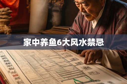 家中养鱼6大风水禁忌