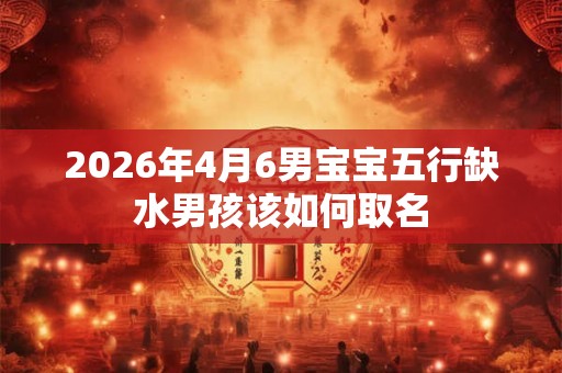 2026年4月6男宝宝五行缺水男孩该如何取名