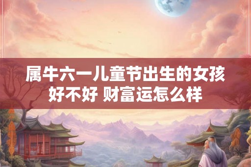 属牛六一儿童节出生的女孩好不好 财富运怎么样 属牛六一儿童节出生的女孩好不好 财富运怎么样