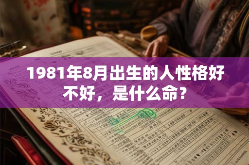1981年8月出生的人性格好不好，是什么命？