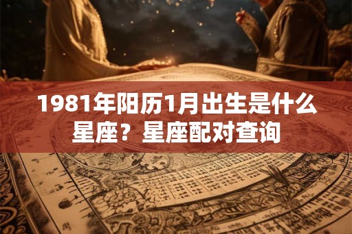 1981年阳历1月出生是什么星座？星座配对查询