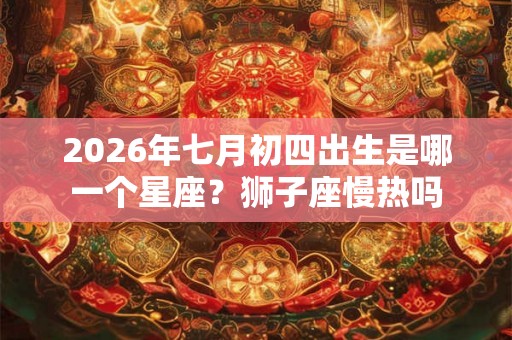 2026年七月初四出生是哪一个星座?狮子座慢热吗 2026年七月初四出生是哪一个星座?狮子座慢热吗
