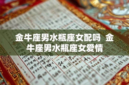 金牛座男水瓶座女配吗  金牛座男水瓶座女爱情