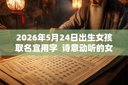 2026年5月24日出生女孩取名宜用字 诗意动听的女孩名字 2026年5月24日出生女孩取名宜用字 诗意动听的女孩名字