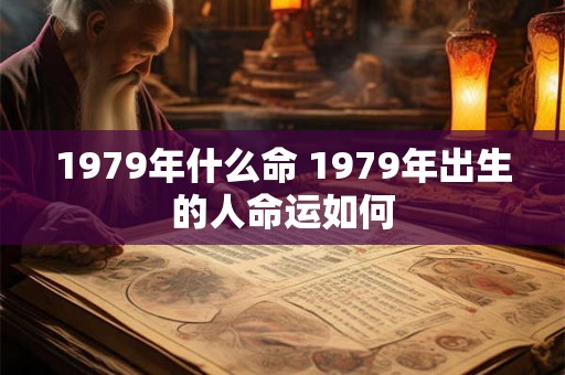 1979年什么命 1979年出生的人命运如何