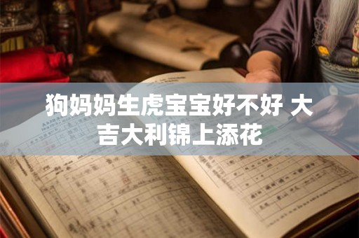 狗妈妈生虎宝宝好不好 大吉大利锦上添花 狗妈妈生虎宝宝好不好 大吉大利锦上添花