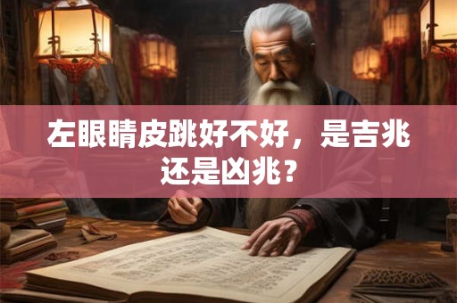 左眼睛皮跳好不好，是吉兆还是凶兆？