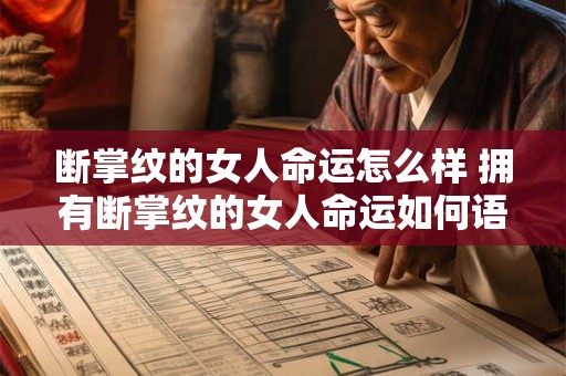 断掌纹的女人命运怎么样 拥有断掌纹的女人命运如何语气略微疑问 断掌纹的女人命运怎么样 拥有断掌纹的女人命运如何语气略微疑问