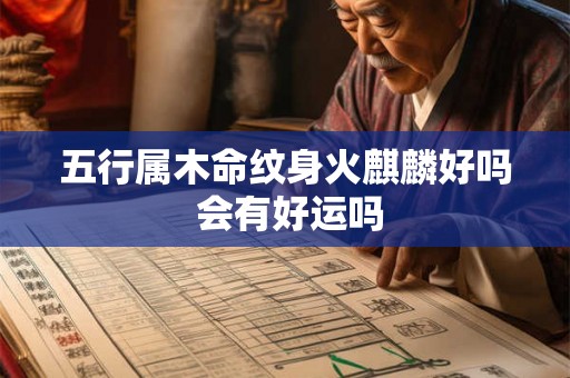 五行属木命纹身火麒麟好吗 会有好运吗