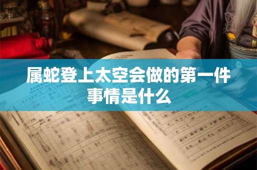 属蛇登上太空会做的第一件事情是什么