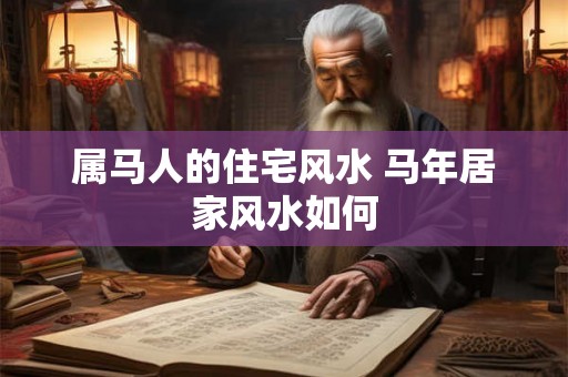属马人的住宅风水 马年居家风水如何