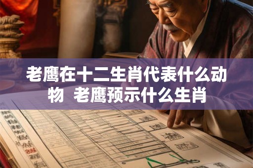 老鹰在十二生肖代表什么动物  老鹰预示什么生肖