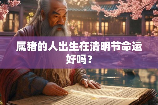 属猪的人出生在清明节命运好吗？