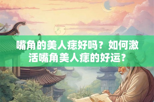 嘴角的美人痣好吗？如何激活嘴角美人痣的好运？