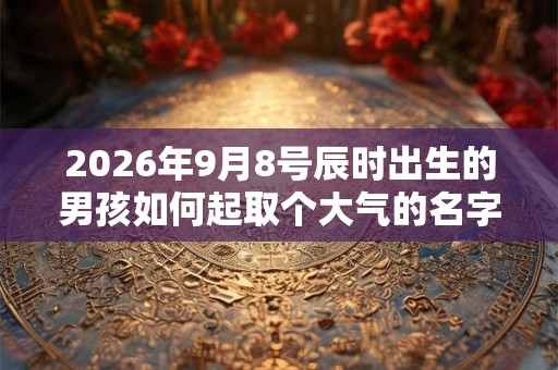 2026年9月8号辰时出生的男孩如何起取个大气的名字和五行属性 2026年9月8号辰时出生的男孩如何起取个大气的名字和五行属性