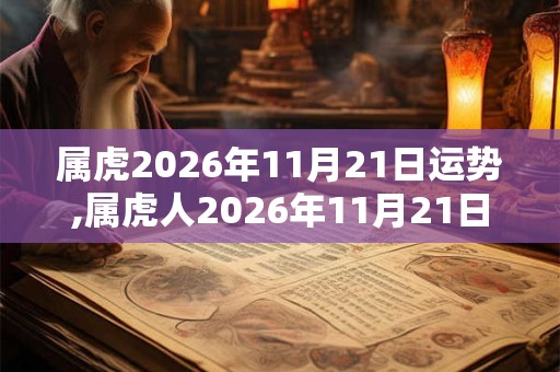 属虎2026年11月21日运势,属虎人2026年11月21日财运,生肖虎2026年11月21日运势
