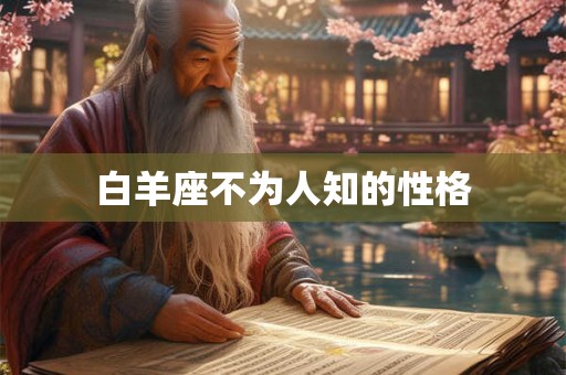 白羊座不为人知的性格