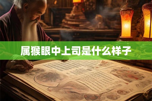 属猴眼中上司是什么样子
