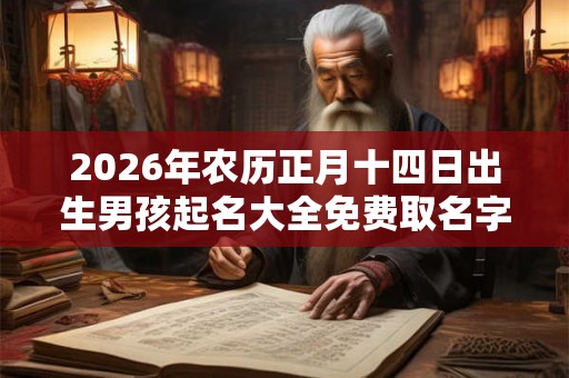 2026年农历正月十四日出生男孩起名大全免费取名字大全 2026年农历正月十四日出生男孩起名大全免费取名字大全