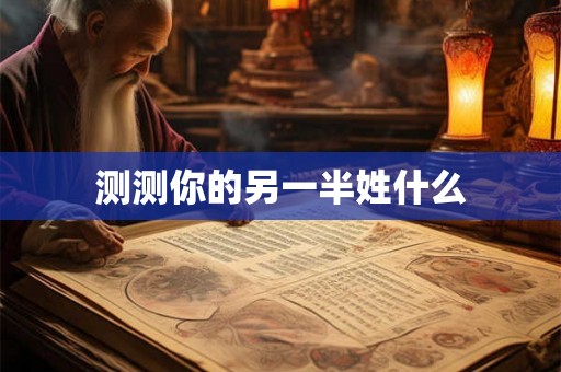 测测你的另一半姓什么