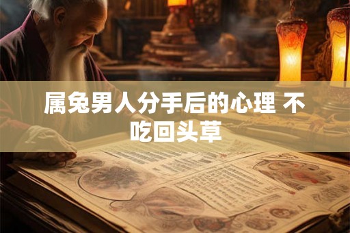 属兔男人分手后的心理 不吃回头草 属兔男人分手后的心理 不吃回头草